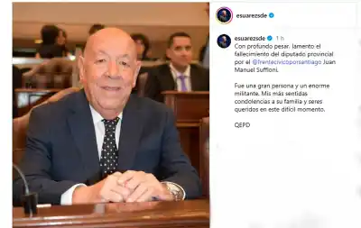 Adiós a un histórico: El gobernador Suárez despide con dolor al diputado Suffloni