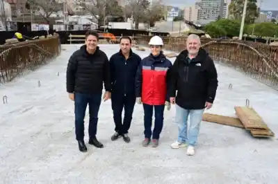 El intendente Gaido supervisó el avance del Acceso Norte y reveló un detalle que sorprende