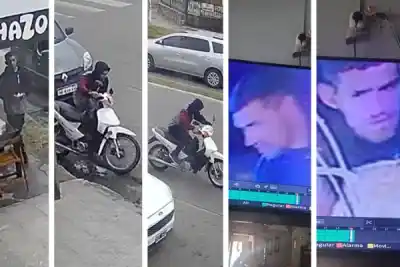 Quedó filmado: el momento exacto en que un ladrón se llevó una moto en La Banda
