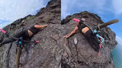 España: La ciclista que estuvo a segundos del abismo y el detalle que desató la polémica