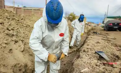 Obras en la zona oeste: cambian la profundidad de las cañerías de agua potable