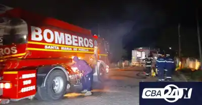 El fuego arrasó con una casa en Punilla y dejó dos heridas graves: permanecen internadas