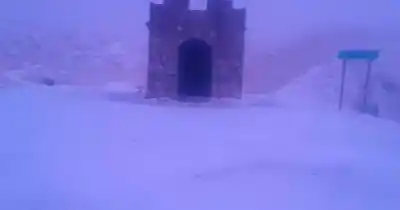 El paisaje quedó blanco: la postal que sorprendió en la ruta a Cachi