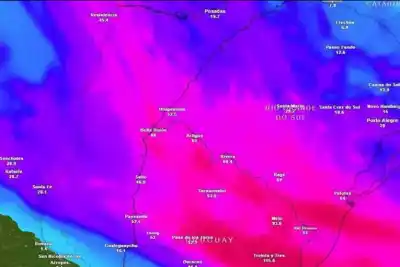 Alerta amarilla en Entre Ríos: diez departamentos bajo amenaza de tormentas por una ciclogénesis