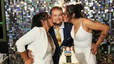 El insólito casamiento de tres en Uruguay: la historia de Walter, Aldana y Fiama