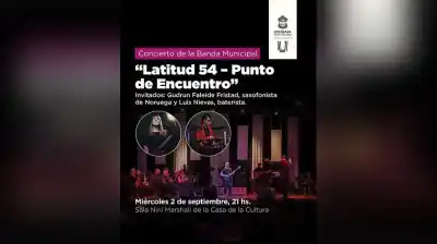Conectan Ushuaia con Noruega: la Banda Municipal y una saxofonista europea se unen en un ciclo único