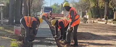 Villa Dolores avanza con el adoquinado de una nueva calle en Barrio Parque