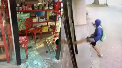 El “karateca” de City Bell: la técnica de patada que dejó en jaque a otro comercio