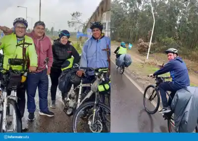 La travesía de fe que une Entre Ríos con Salta: pedalearon más de 1.500 km por el Milagro