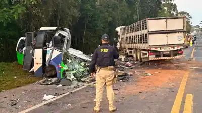 Tragedia en Brasil: un micro con pacientes chocó de frente con un camión y dejó 23 muertos