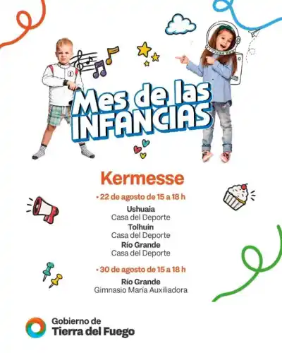Agosto a puro juego: la Kermesse provincial llega a Ushuaia, Tolhuin y Río Grande