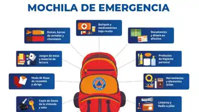 ¿Listo para un sismo? El Gobierno reveló los 12 elementos que no pueden faltar en tu mochila