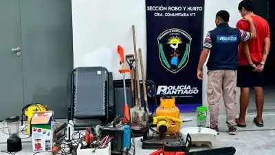 Operativo sorpresa en Santiago: allanamientos simultáneos y una detención tras un robo