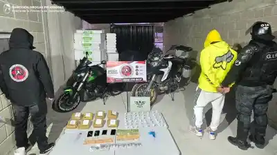 Dos detenidos y un importante secuestro de drogas en el sur de la Capital