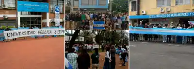 A 300 días de la ley: la UNaM se movilizó y el banderazo universitario llegó a Misiones