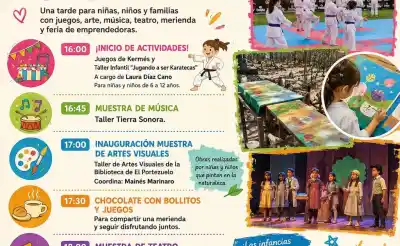 Lo que prepararon para las infancias en Villa Dolores: juegos, arte y una obra teatral que no te podés perder