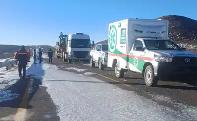 Varados en la nieve: el drama de los camioneros en Jama y la respuesta sanitaria que ya suma casi 100 atenciones