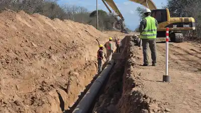 El acueducto que cambiará el suministro de agua en Recreo ya superó la mitad de su construcción