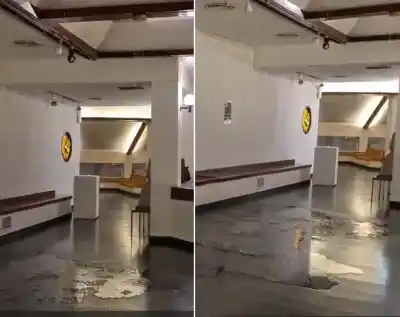 El Virla se inunda: el agua cae a chorros y pone en riesgo el patrimonio artístico de Tucumán