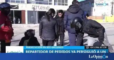 Un repartidor terminó en el piso tras perseguir al ladrón de una bicicleta en Río Gallegos