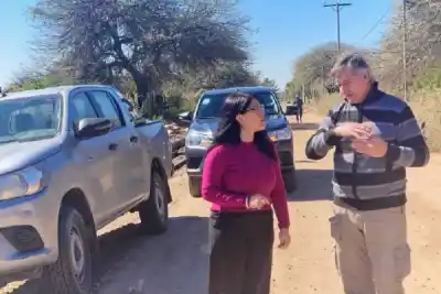 ¿Qué encontró la intendente en la obra de la calle Los Castillo?