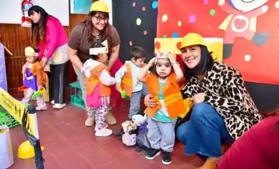 Los jardines maternales de Trelew se llenan de juegos y aprendizaje en la Semana de las Infancias