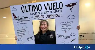 El emotivo adiós de la Dra. Liliana Behr: su último vuelo sanitario tras 28 años de servicio