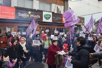 El acampe del SUTEF en plena calle San Martín enciende alarmas en el sector privado