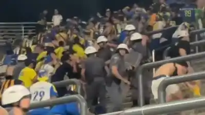 Caos en San Pablo: la eliminación de Central terminó con nueve detenidos y una batalla campal