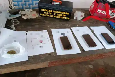 Operativo en Paso de los Libres: secuestran droga y celulares en un allanamiento