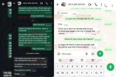Denuncian que un dirigente político se quedó con el pago de una militante