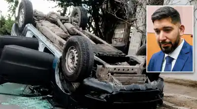 Impactante vuelco de una camioneta de Infantería en Salta: los seis policías resultaron heridos