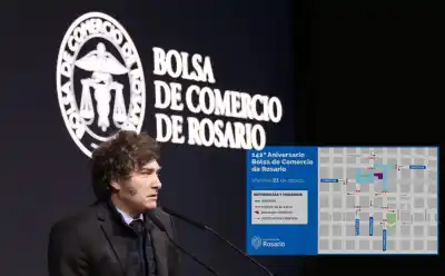 Milei en Rosario: cortes y desvíos en el centro desde las 16