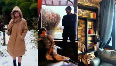 El reencuentro de Celeste Cid y Santiago Korovsky en la Patagonia: fotos que derriten la nieve