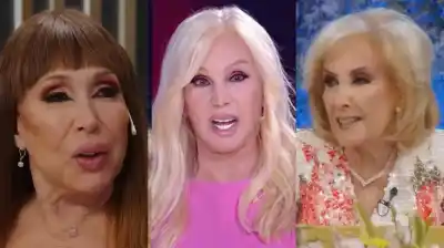Moria Casán estalló en la mesa de Mirtha Legrand por un rumor que involucra a Susana Giménez