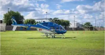 Un bebé de seis meses fue trasladado de urgencia en un vuelo sanitario