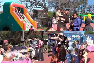 Peloteros, teatro y feria: así celebraron el Día de la Niñez en el barrio Güiraldes