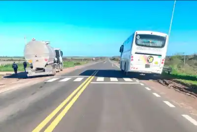 El dramático momento en que un camión pasó por encima del pie de un nene de 7 años