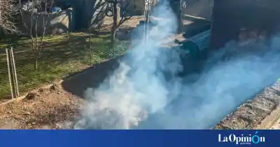 Alerta en Caleta Olivia: el humo de una quema puso en riesgo a una vecina