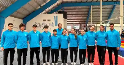 Histórico: nueve gimnastas catamarqueños viajan al Sudamericano de Trampolín