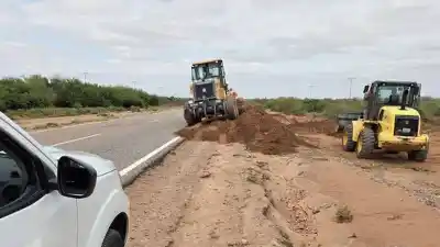 Ruta 40: temen desbordes y ya refuerzan los puntos más vulnerables del norte de San Juan