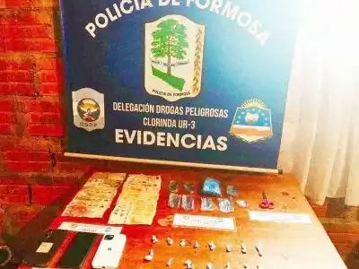 Allanamiento en Clorinda: cayeron 15 dosis de cocaína pura y un detenido