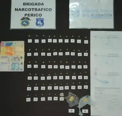 Cayeron en dos barrios de Jujuy: secuestraron más de 100 gramos de pasta base y una sorpresa