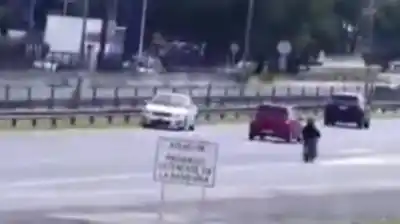 Campana: Una mujer manejó a contramano por la Panamericana y desató una persecución con choque incluido