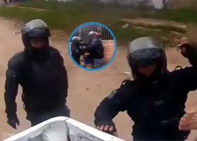 Intentó huir de la policía con un arma casera y su fuga quedó filmada