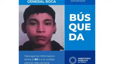 Desesperada búsqueda en Roca: el adolescente que desapareció el viernes y nadie encuentra