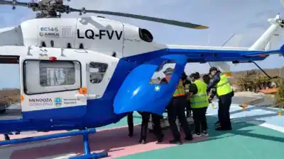 Un fogonazo en un sótano casi le cuesta la vida: lo trasladaron en helicóptero con el 80% del cuerpo quemado