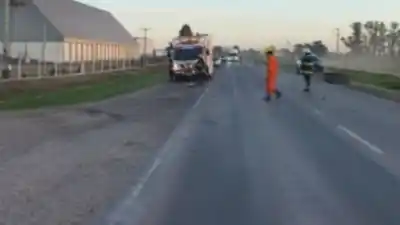 Impactante choque en Etruria: joven sufrió una grave lesión que podría costarle el pie