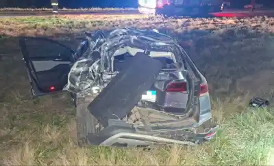 Un camión y dos autos chocaron en la ruta 5: hay heridos
