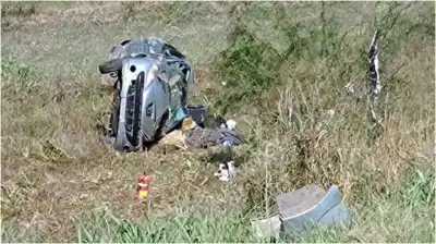 Tragedia en la Ruta 14: una beba murió y sus padres quedaron heridos tras un violento vuelco